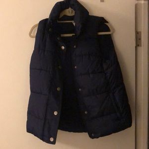 Navy puffy vest